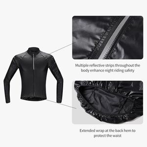 NWT Santic Cycling Windbreaker Summer Bike Outdoor Skinsuit Jacket UPF50+ S